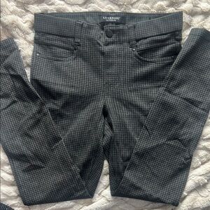 EUC Liverpool black/green Checkered Pants Size 4/27